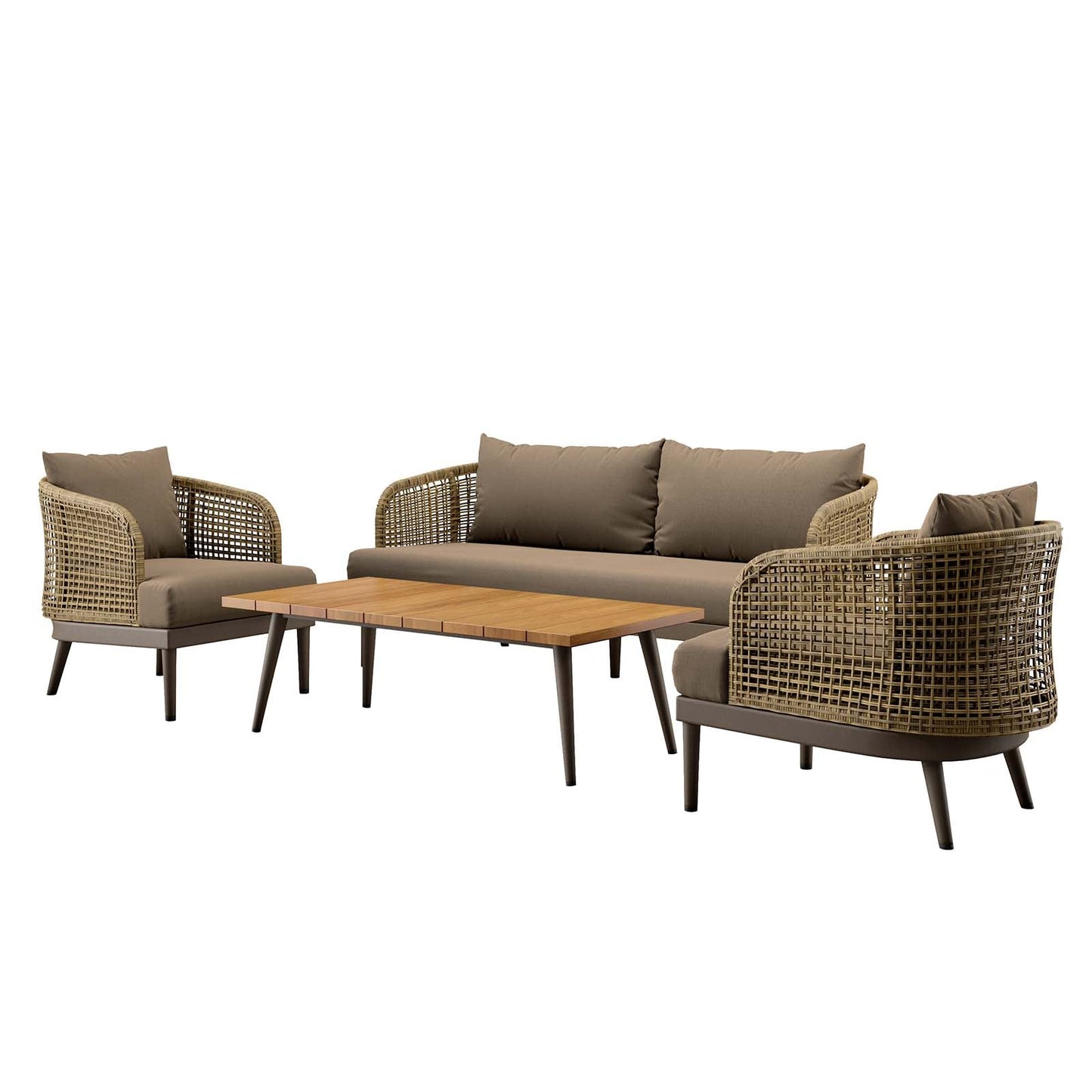 Meadow 4-Piece Outdoor Patio Set By Modway - EEI-5672 | Outdoor Sofas, Loveseats & Sectionals