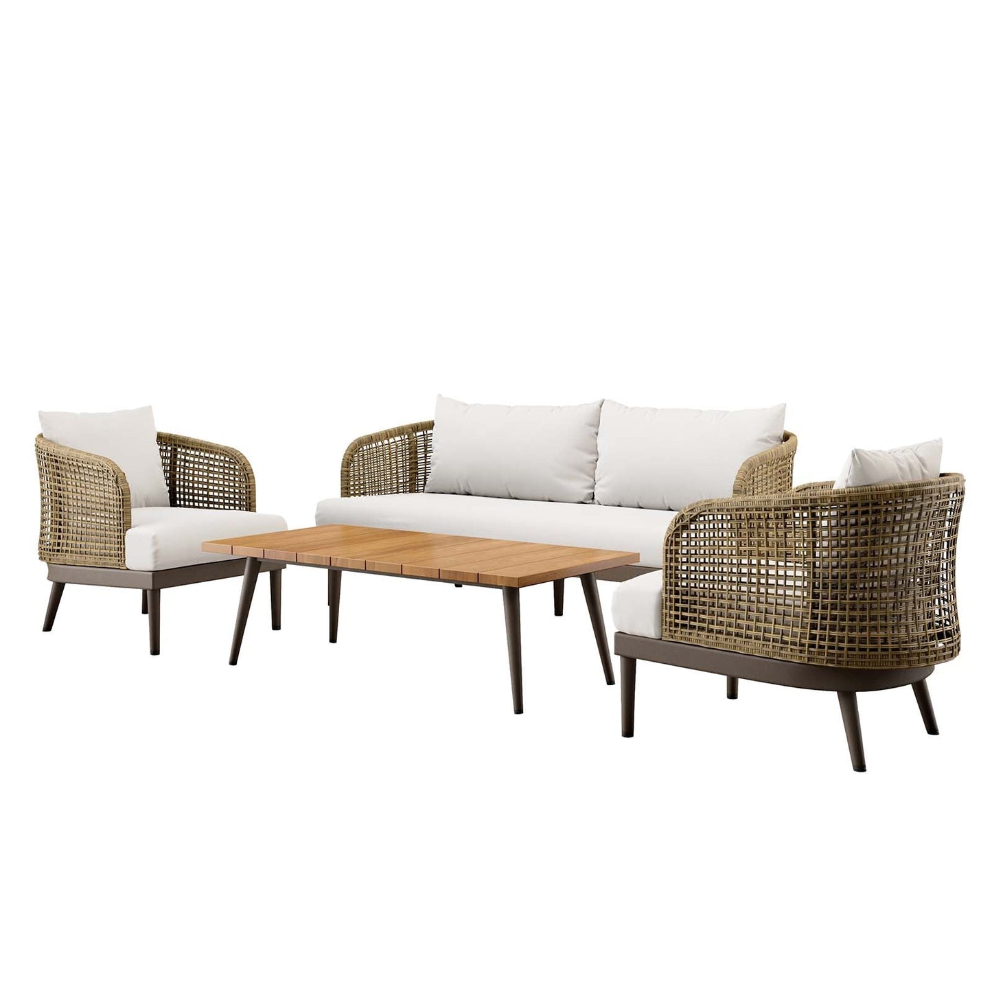 Meadow 4-Piece Outdoor Patio Set By Modway - EEI-5672 | Outdoor Sofas, Loveseats & Sectionals - 2