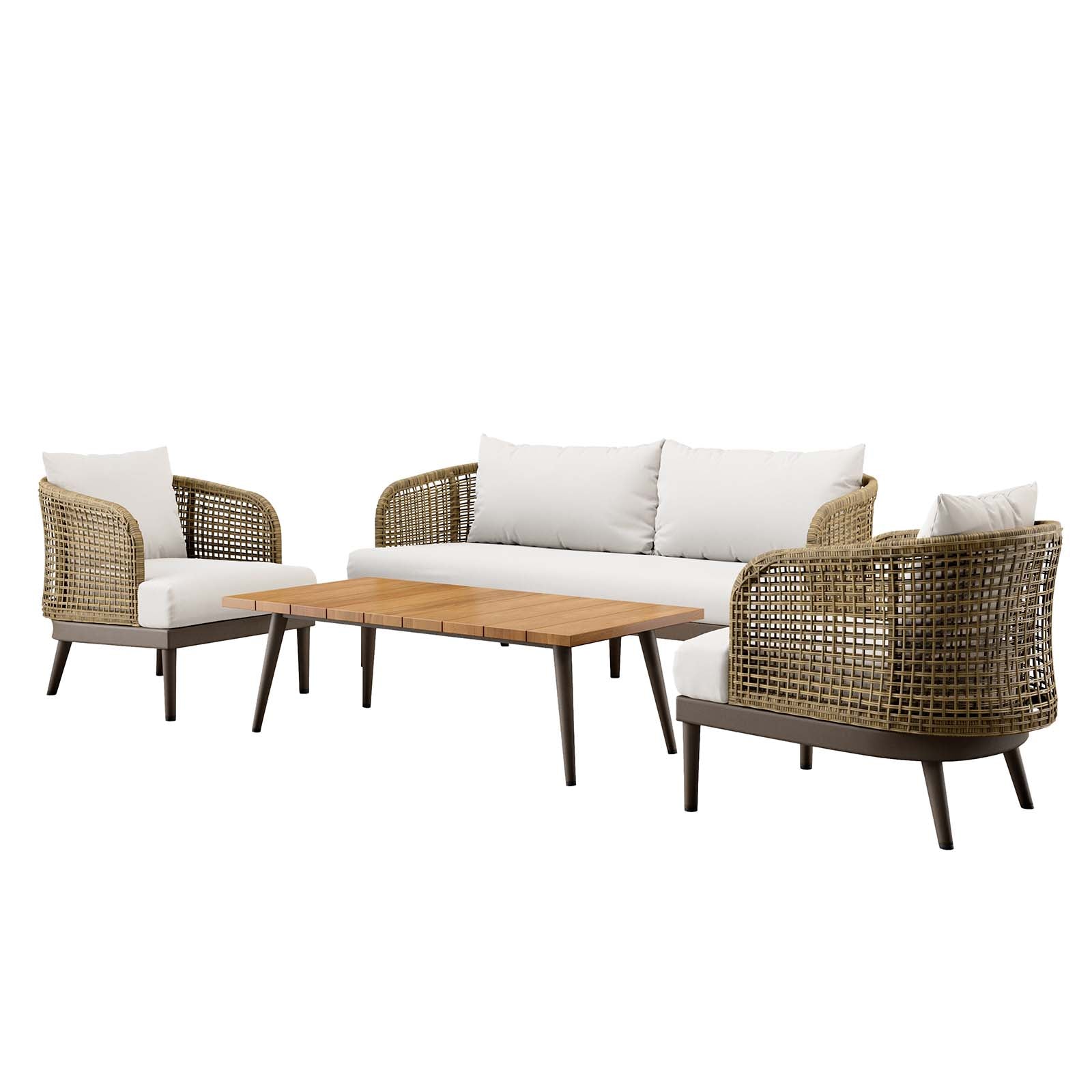 Meadow 4-Piece Outdoor Patio Set By Modway - EEI-5672 | Outdoor Sofas, Loveseats & Sectionals - 2