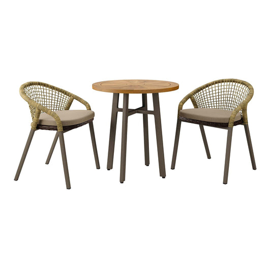 Meadow 3-Piece Outdoor Patio Dining Set By Modway - EEI-5673 | Outdoor Dining Sets