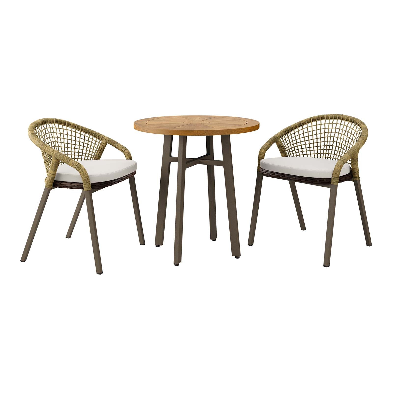 Meadow 3-Piece Outdoor Patio Dining Set By Modway - EEI-5673 | Outdoor Dining Sets - 2