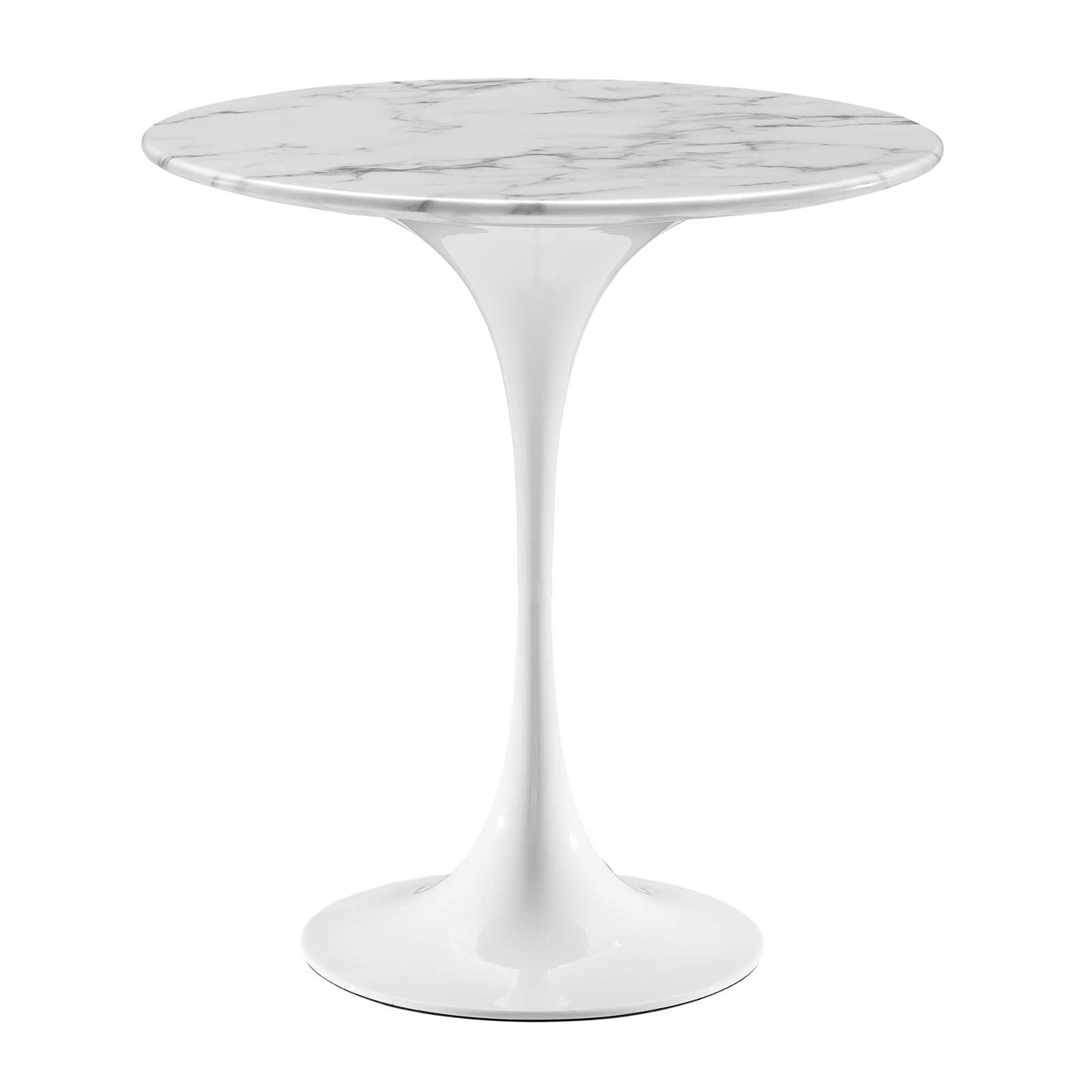 Lippa 20" Round Artificial Marble Side Table By Modway | Side Tables - 2