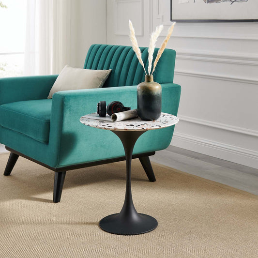 Lippa 20" Round Terrazzo Side Table By Modway - EEI-5692 | Side Tables