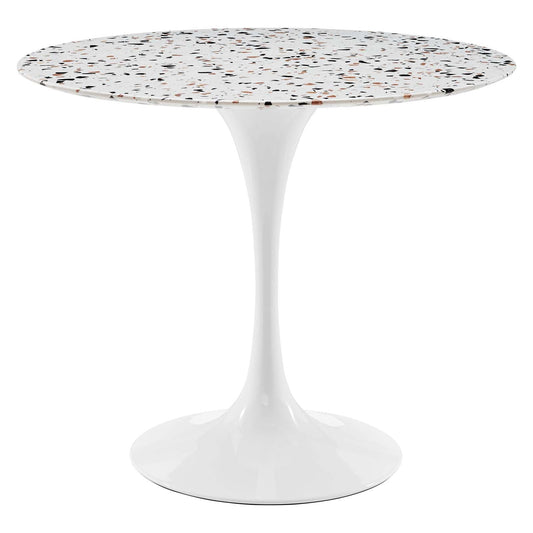 Lippa 36" Round Terrazzo Dining Table By Modway - EEI-5713-WHI-WHI | Dining Tables |  Modishstore