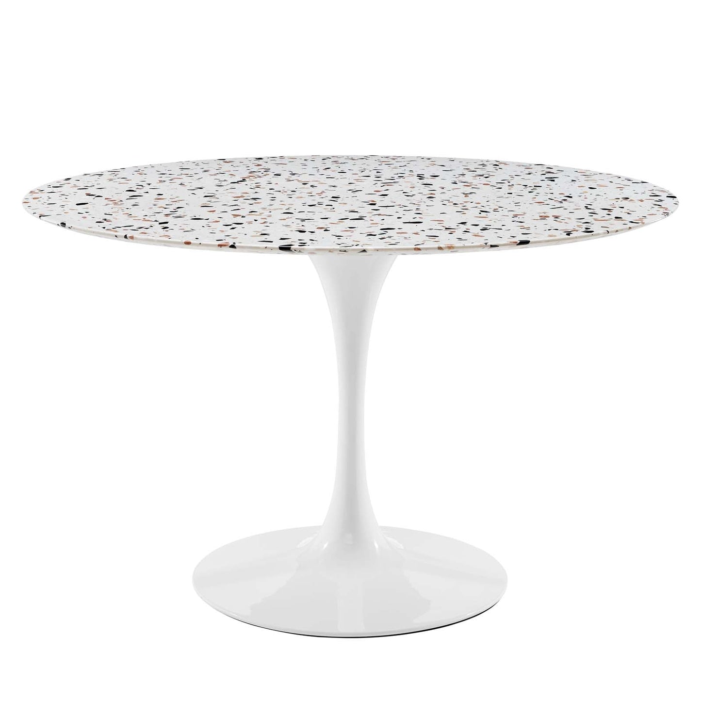 Lippa 47" Round Terrazzo Dining Table By Modway - EEI-5728-WHI-WHI | Dining Tables |  Modishstore