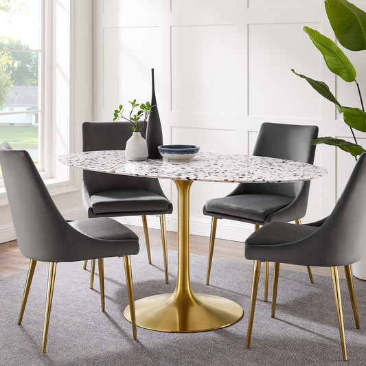 Lippa 60" Oval Terrazzo Dining Table By Modway - EEI-5736 | Dining Tables