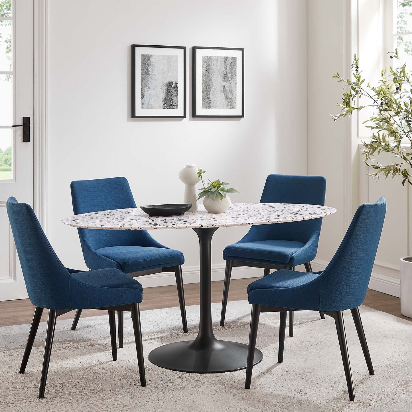 Lippa 60" Oval Terrazzo Dining Table By Modway - EEI-5737 | Dining Tables
