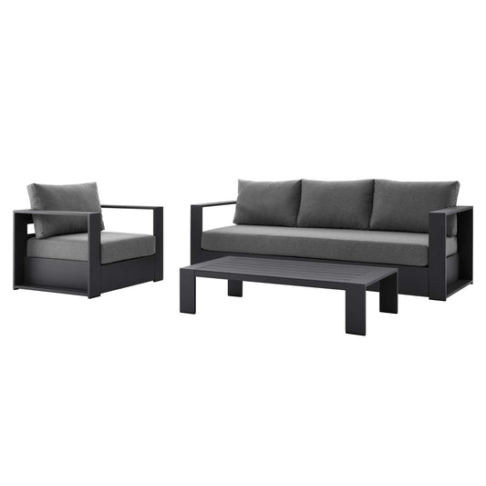 Tahoe Outdoor Patio Powder-Coated Aluminum 3-Piece Set By Modway | Outdoor Sofas, Loveseats & Sectionals | Modishstore