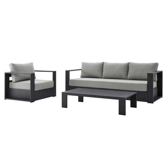 Tahoe Outdoor Patio Powder-Coated Aluminum 3-Piece Set By Modway | Outdoor Sofas, Loveseats & Sectionals | Modishstore - 2