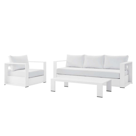 Tahoe Outdoor Patio Powder-Coated Aluminum 3-Piece Set By Modway | Outdoor Sofas, Loveseats & Sectionals | Modishstore - 6