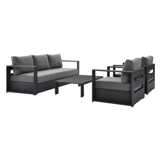 Tahoe Outdoor Patio Powder-Coated Aluminum 4-Piece Set By Modway | Outdoor Sofas, Loveseats & Sectionals | Modishstore - 7