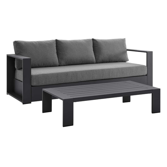Tahoe Outdoor Patio Powder-Coated Aluminum 2-Piece Set By Modway | Outdoor Sofas, Loveseats & Sectionals | Modishstore - 3