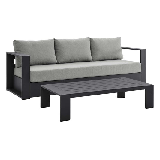Tahoe Outdoor Patio Powder-Coated Aluminum 2-Piece Set By Modway | Outdoor Sofas, Loveseats & Sectionals | Modishstore