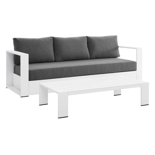 Tahoe Outdoor Patio Powder-Coated Aluminum 2-Piece Set By Modway | Outdoor Sofas, Loveseats & Sectionals | Modishstore - 4
