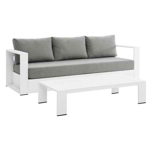 Tahoe Outdoor Patio Powder-Coated Aluminum 2-Piece Set By Modway | Outdoor Sofas, Loveseats & Sectionals | Modishstore - 5