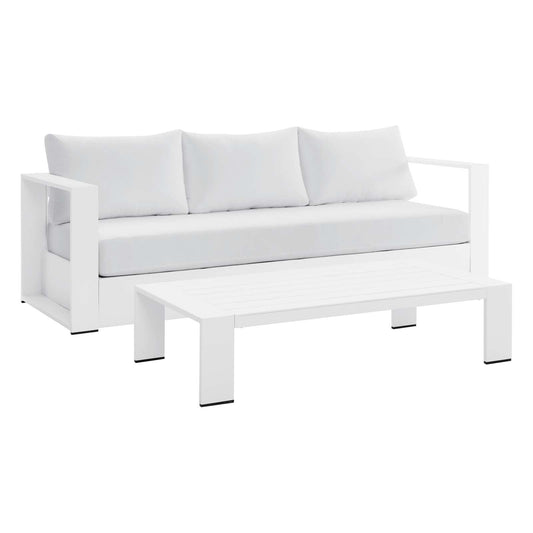 Tahoe Outdoor Patio Powder-Coated Aluminum 2-Piece Set By Modway | Outdoor Sofas, Loveseats & Sectionals | Modishstore - 6