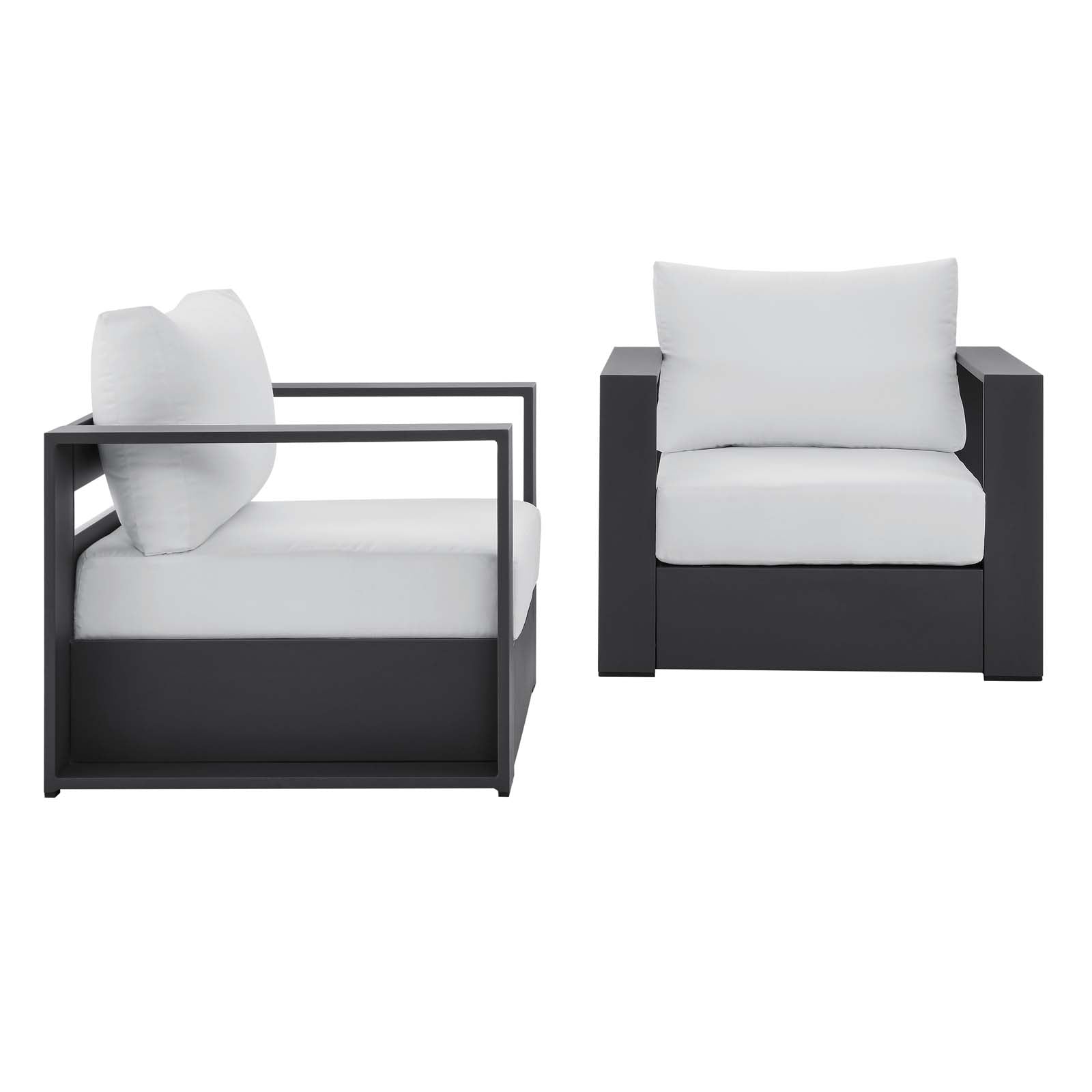 Tahoe Outdoor Patio Powder-Coated Aluminum 2-Piece Armchair Set By Modway | Outdoor Chairs | Modishstore - 2