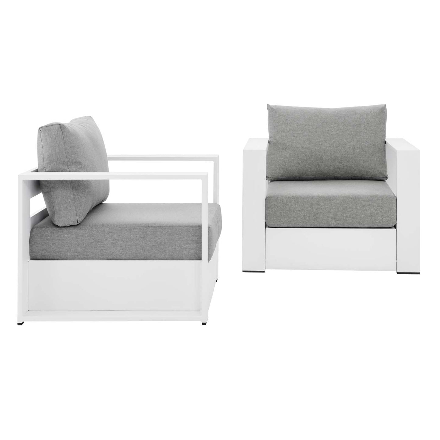 Tahoe Outdoor Patio Powder-Coated Aluminum 2-Piece Armchair Set By Modway | Outdoor Chairs | Modishstore - 4