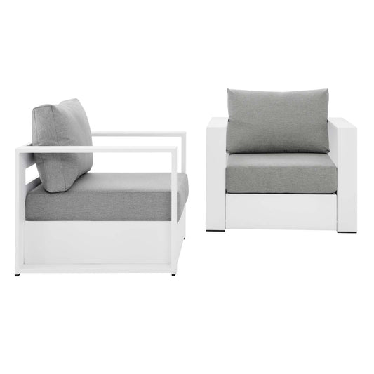 Tahoe Outdoor Patio Powder-Coated Aluminum 2-Piece Armchair Set By Modway | Outdoor Chairs | Modishstore - 4