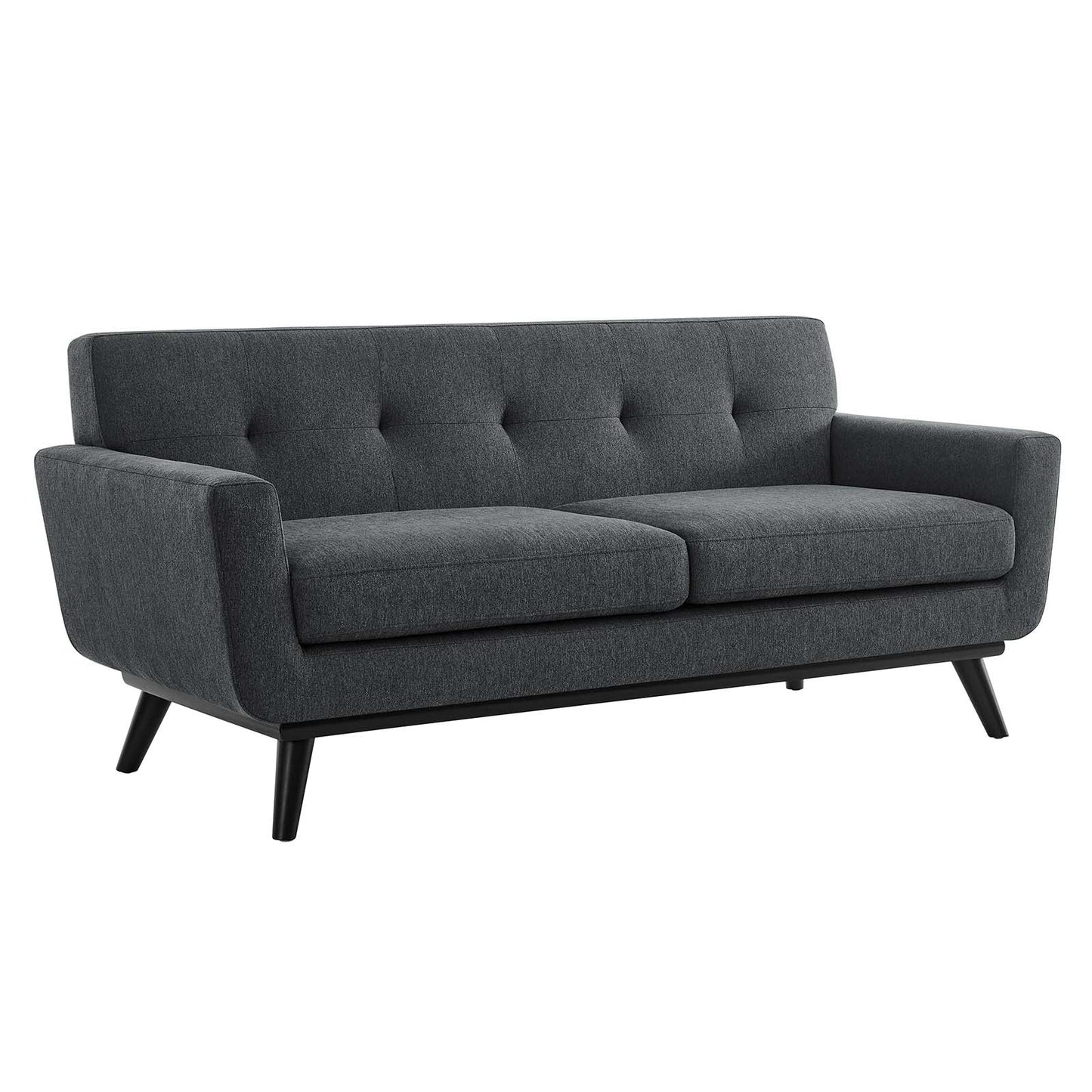 Engage Herringbone Fabric Loveseat By Modway - EEI-5759-CHA | Loveseats |  Modishstore