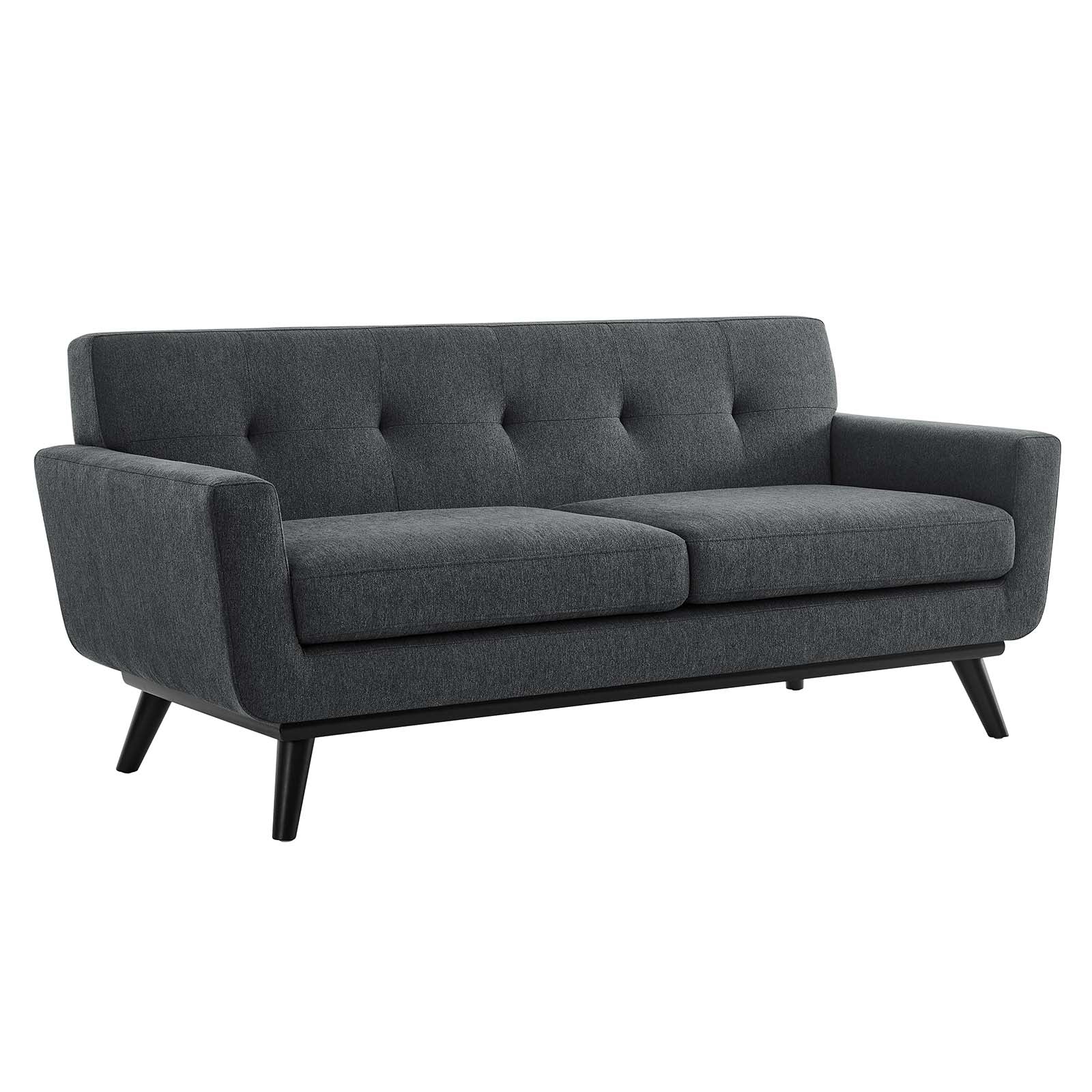 Engage Herringbone Fabric Loveseat By Modway - EEI-5759-CHA | Loveseats |  Modishstore