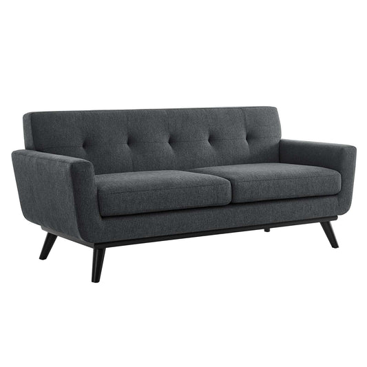 Engage Herringbone Fabric Loveseat By Modway - EEI-5759-CHA | Loveseats |  Modishstore