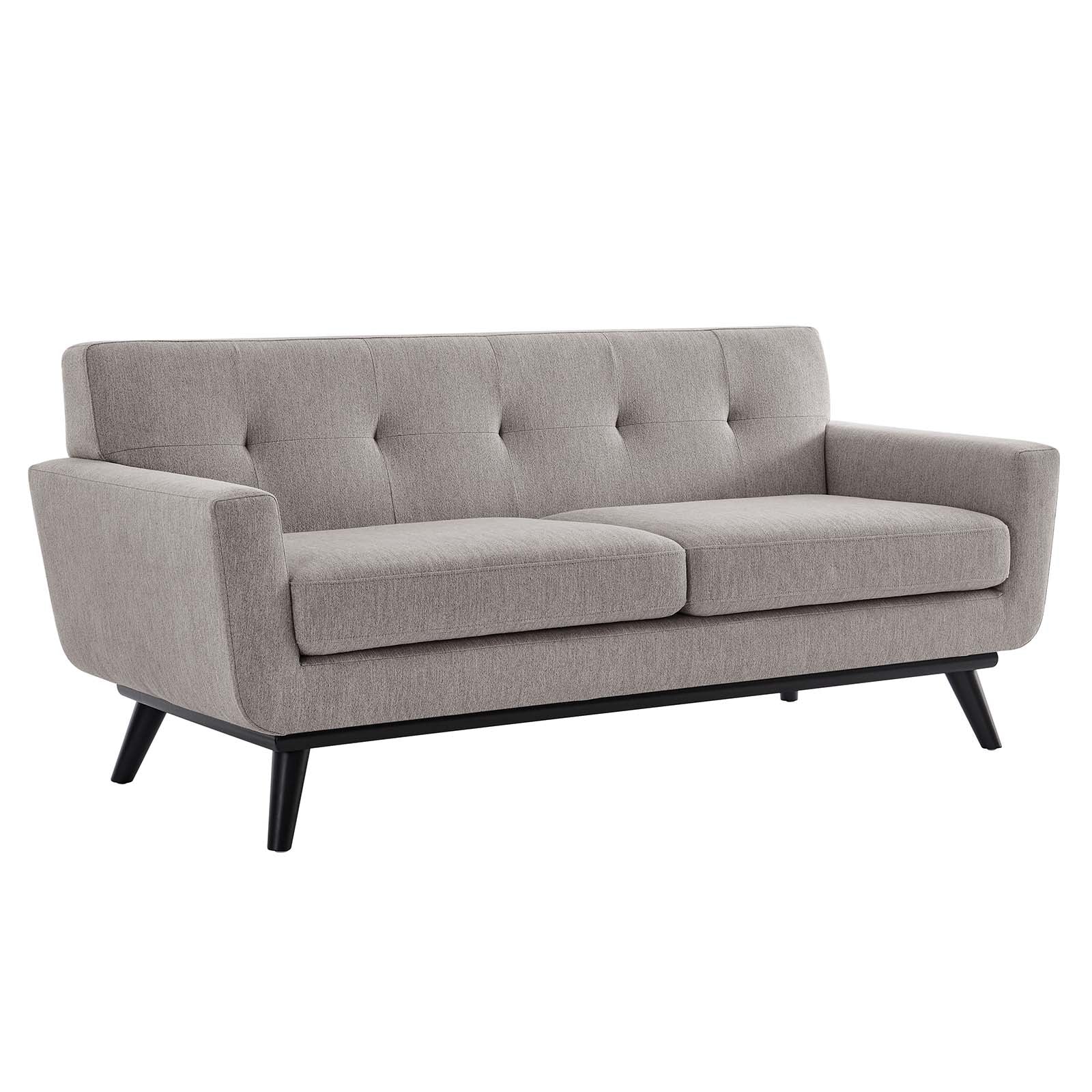 Engage Herringbone Fabric Loveseat By Modway - EEI-5759-CHA | Loveseats |  Modishstore - 3