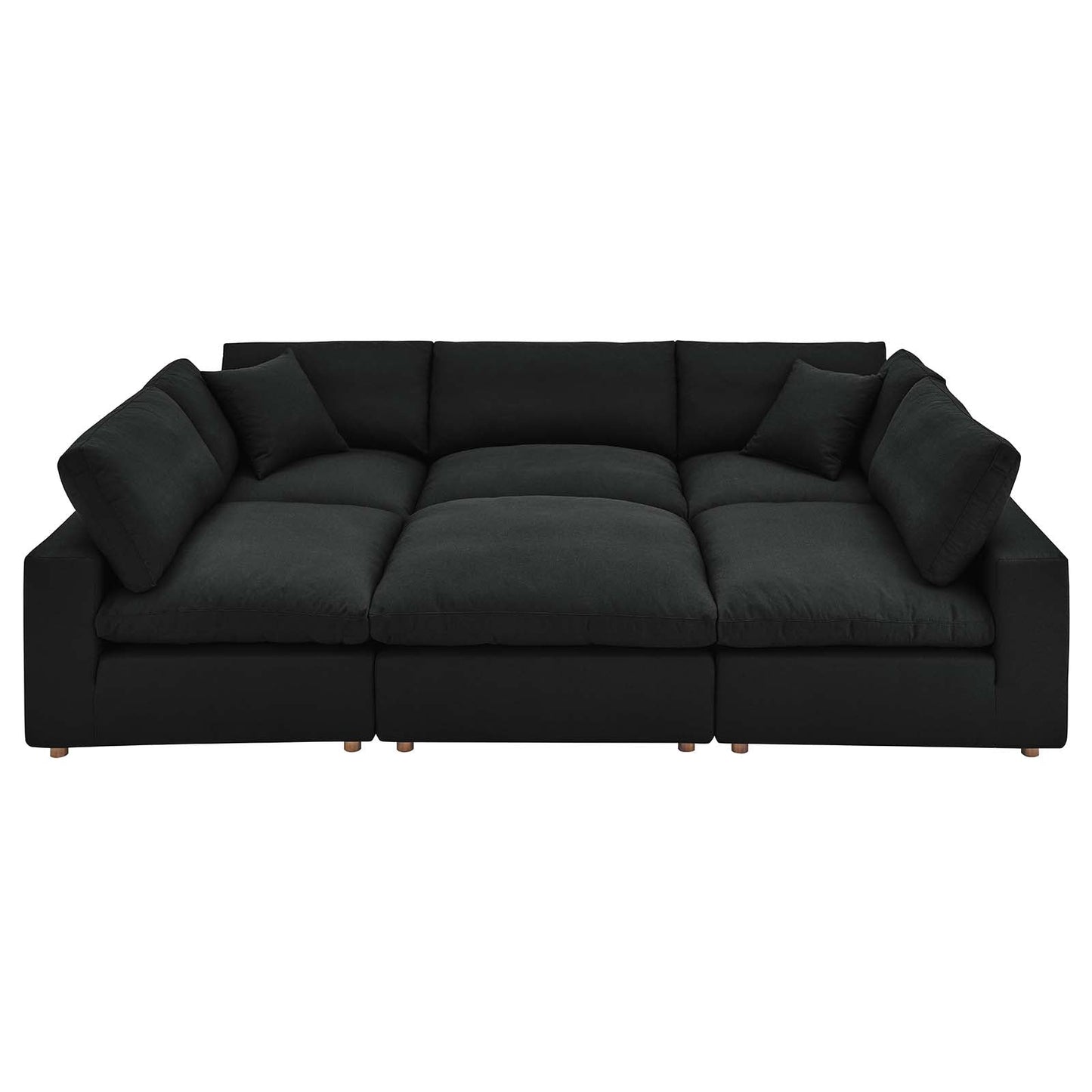 Commix Down Filled Overstuffed 6-Piece Sectional Sofa By Modway - EEI-5761-AZU | Sofas |  Modishstore - 2