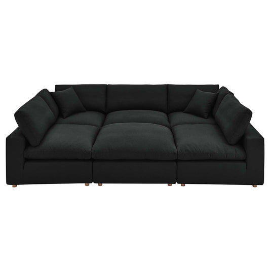 Commix Down Filled Overstuffed 6-Piece Sectional Sofa By Modway - EEI-5761-AZU | Sofas |  Modishstore - 2