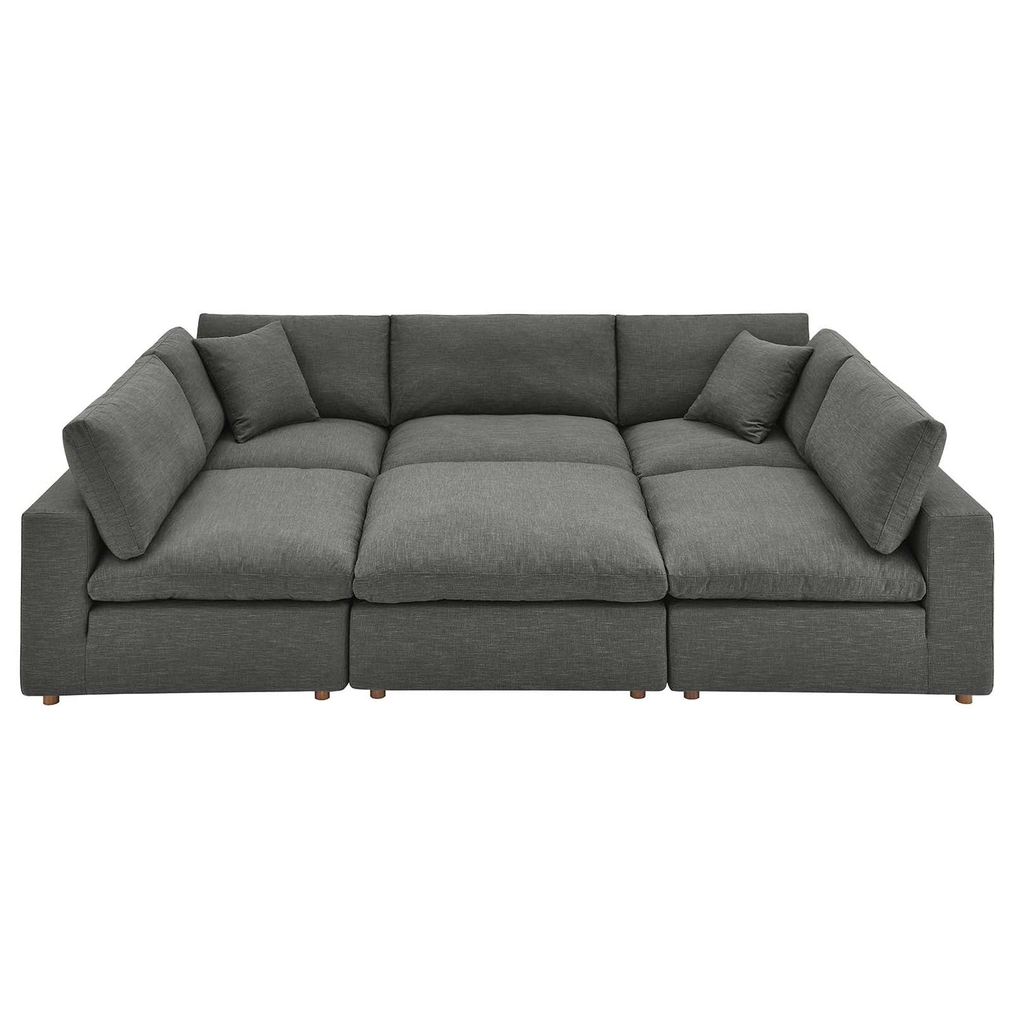 Commix Down Filled Overstuffed 6-Piece Sectional Sofa By Modway - EEI-5761-AZU | Sofas |  Modishstore - 3