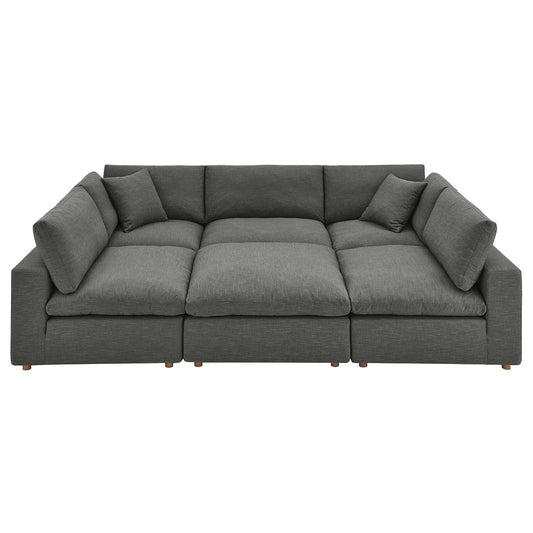 Commix Down Filled Overstuffed 6-Piece Sectional Sofa By Modway - EEI-5761-AZU | Sofas |  Modishstore - 3