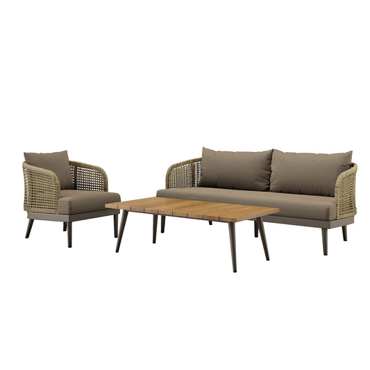 Meadow 3-Piece Outdoor Patio Set By Modway - EEI-5762 | Outdoor Sofas, Loveseats & Sectionals