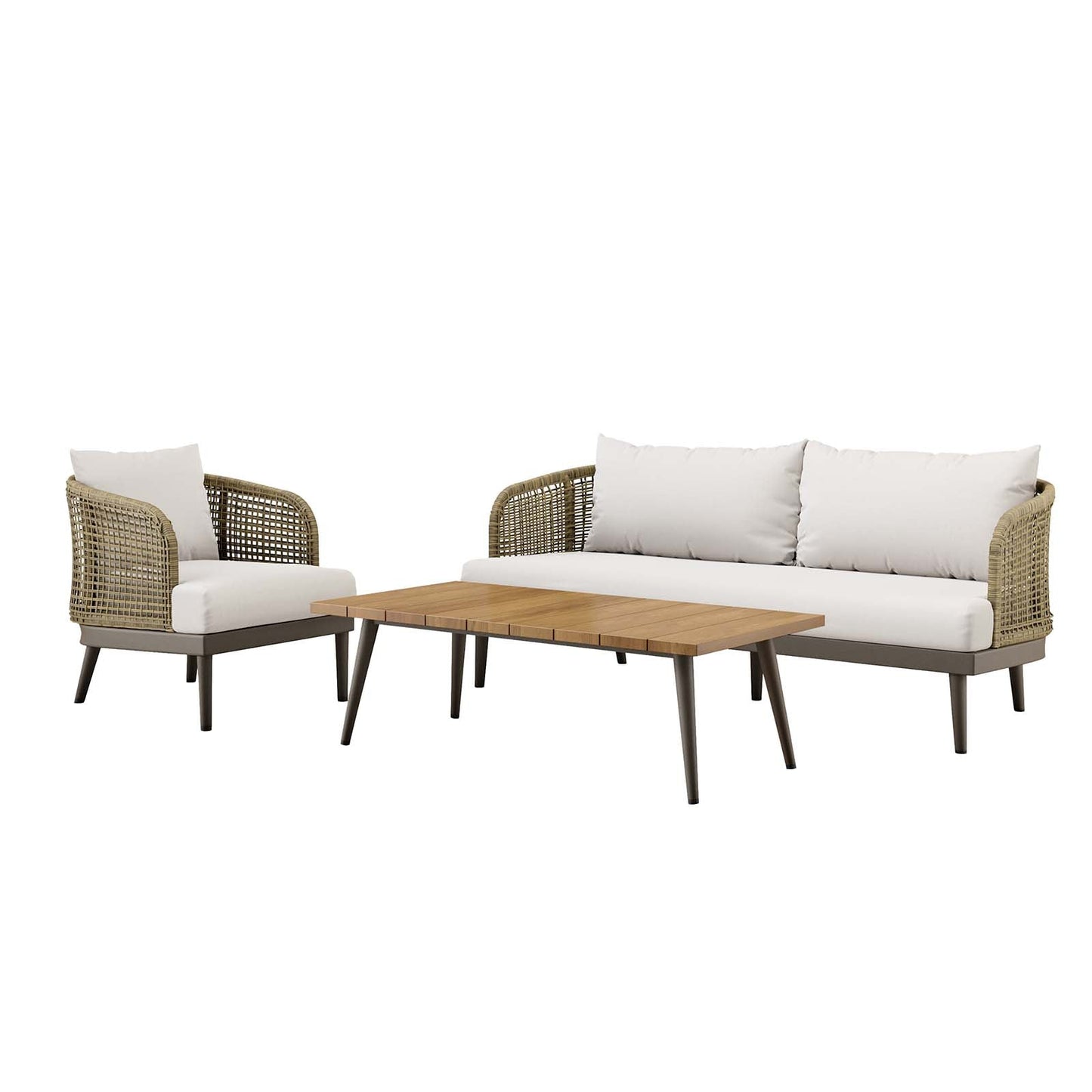 Meadow 3-Piece Outdoor Patio Set By Modway - EEI-5762 | Outdoor Sofas, Loveseats & Sectionals - 2
