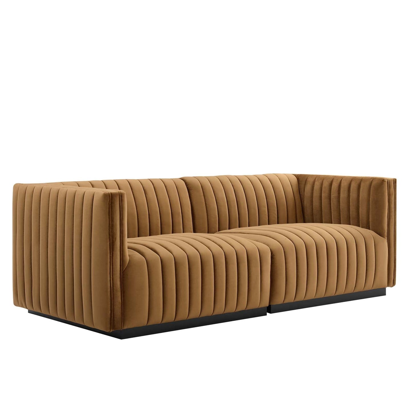 Conjure Channel Tufted Performance Velvet Loveseat By Modway - EEI-5764 | Loveseats