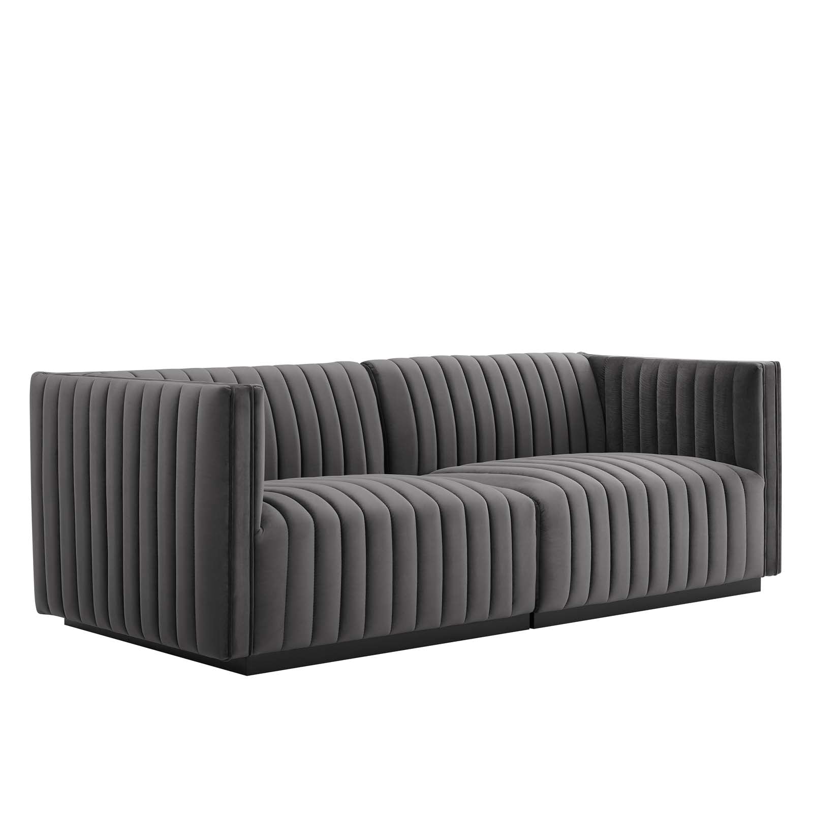 Conjure Channel Tufted Performance Velvet Loveseat By Modway - EEI-5764 | Loveseats - 3