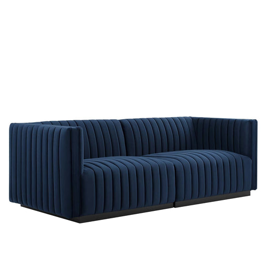 Conjure Channel Tufted Performance Velvet Loveseat By Modway - EEI-5764 | Loveseats - 4