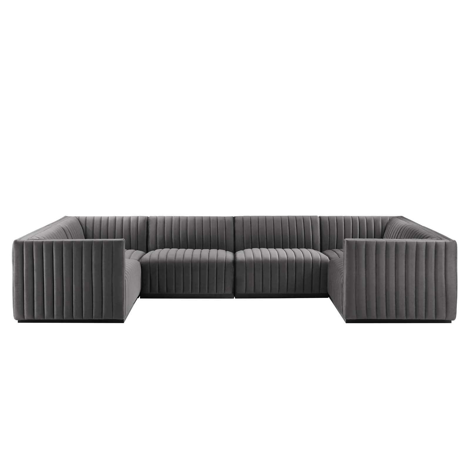 Conjure Channel Tufted Performance Velvet 6-Piece Sectional By Modway - EEI-5773 | Sectional - 3