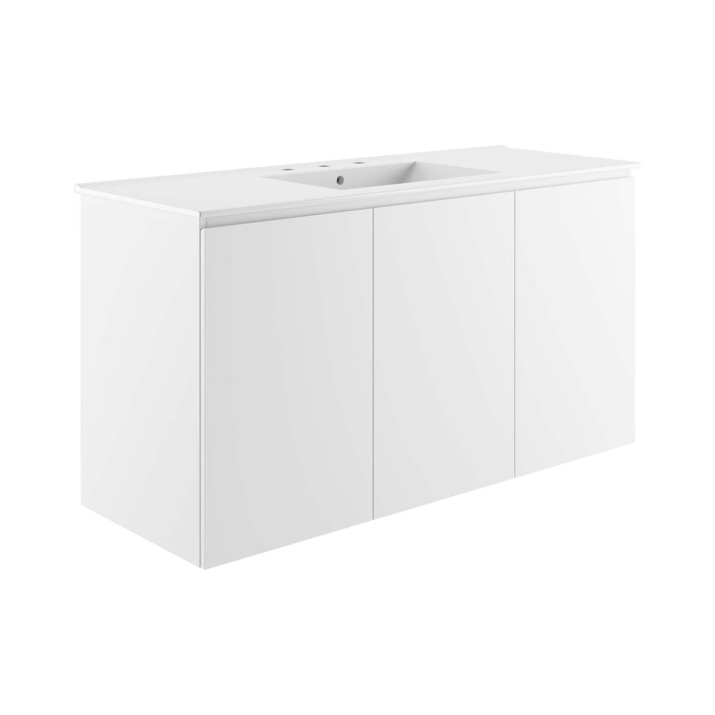 Bryn 48" Wall-Mount Bathroom Vanity By Modway - EEI-5780-GRY-BLK | Bathroom Accessories |  Modishstore - 4