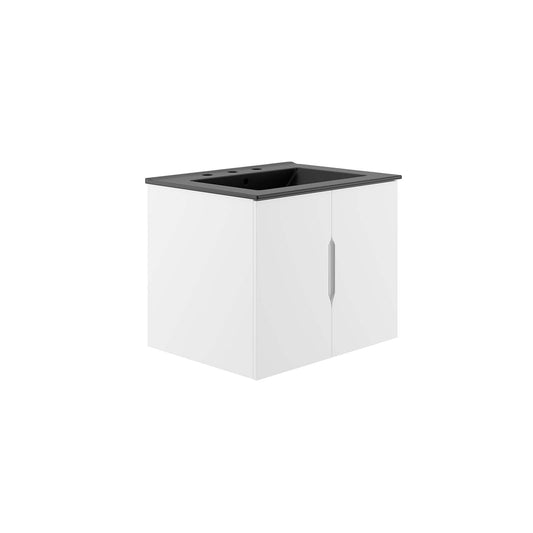 Vitality 24" Bathroom Vanity By Modway - EEI-5782-GRY-BLK | Bathroom Accessories |  Modishstore - 3