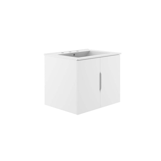 Vitality 24" Bathroom Vanity By Modway - EEI-5782-GRY-BLK | Bathroom Accessories |  Modishstore - 4