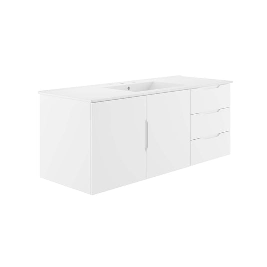 Vitality 48" Single Sink Bathroom Vanity By Modway - EEI-5784-GRY-BLK | Bathroom Accessories |  Modishstore - 4