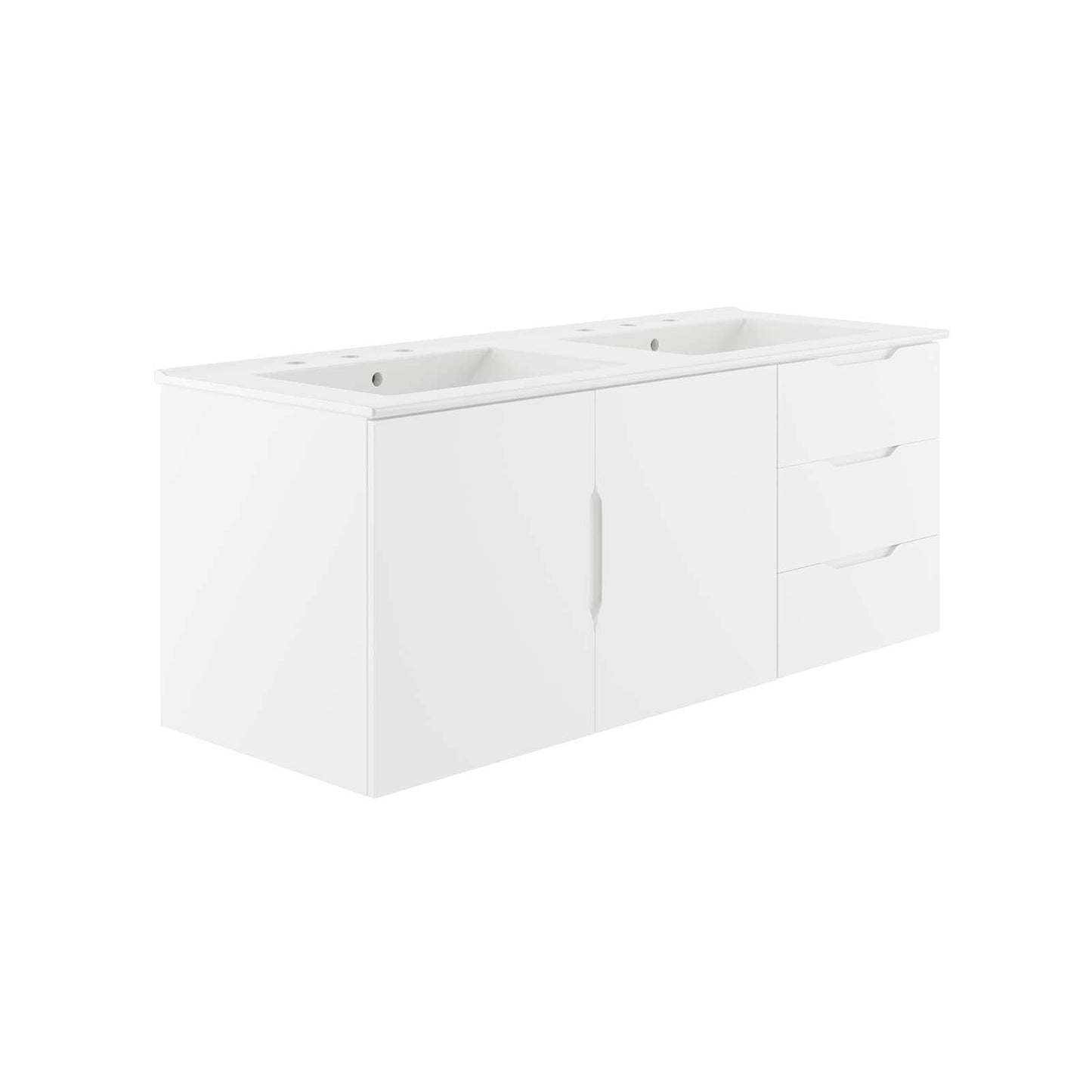 Vitality 48" Double Sink Bathroom Vanity By Modway - EEI-5785-GRY-BLK | Bathroom Accessories |  Modishstore - 4