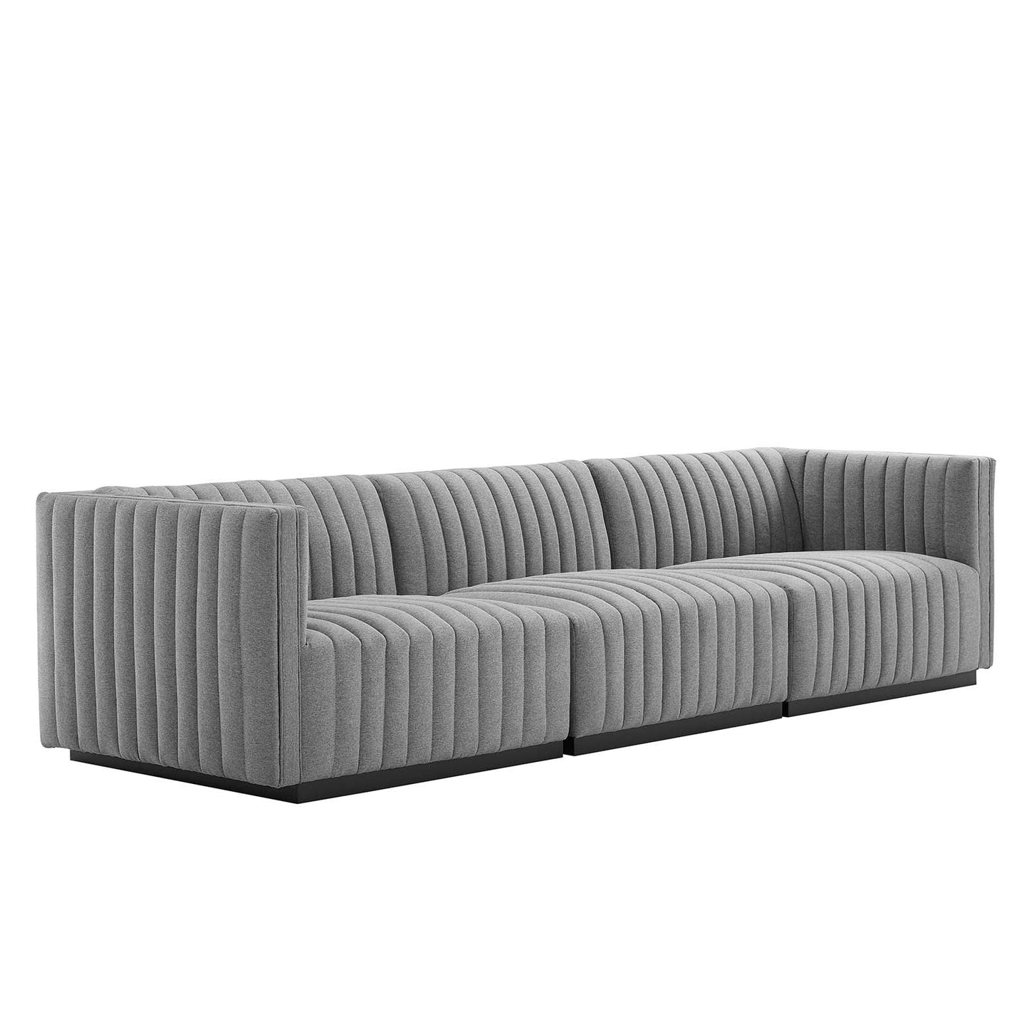 Conjure Channel Tufted Upholstered Fabric Sofa By Modway - EEI-5787 | Sofas - 2