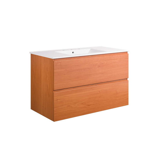 Scenic 36" Wall-Mount Bathroom Vanity By Modway - EEI-5813 | Bathroom Accessories | Modishstore - 2
