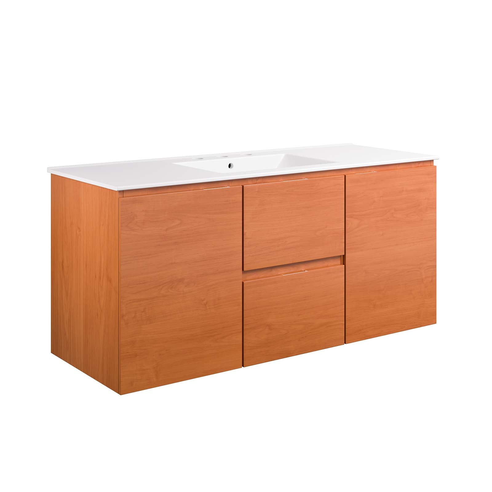 Scenic 48" Wall-Mount Bathroom Vanity By Modway - EEI-5814 | Bathroom Accessories | Modishstore - 2