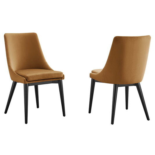 Viscount Accent Performance Velvet Dining Chairs - Set of 2 By Modway | Dining Chairs | Modishstore -3