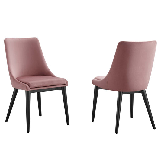 Viscount Accent Performance Velvet Dining Chairs - Set of 2 By Modway | Dining Chairs | Modishstore -4