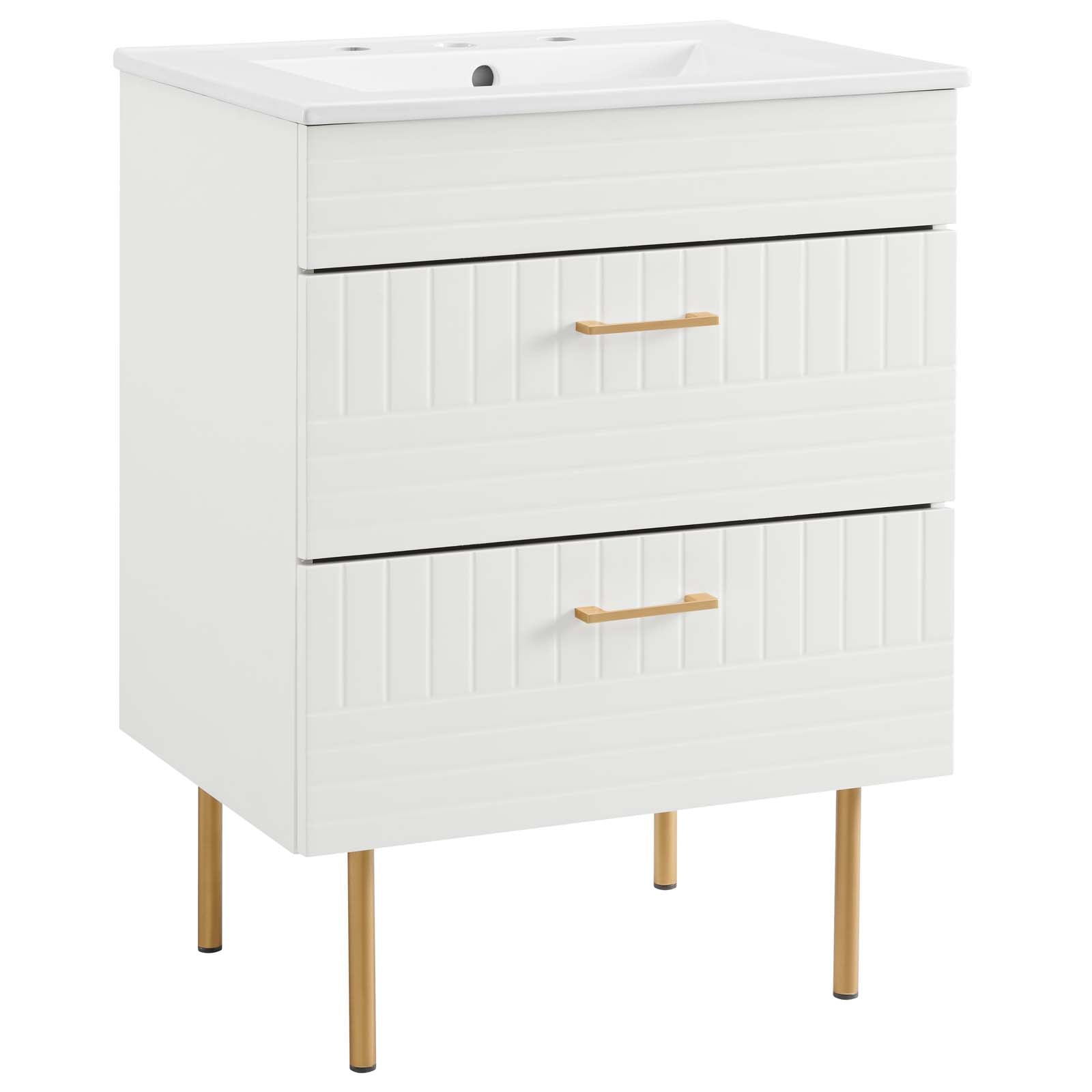 Daybreak 24" Bathroom Vanity By Modway - EEI-5817-BLU-WHI | Bathroom Accessories |  Modishstore - 4