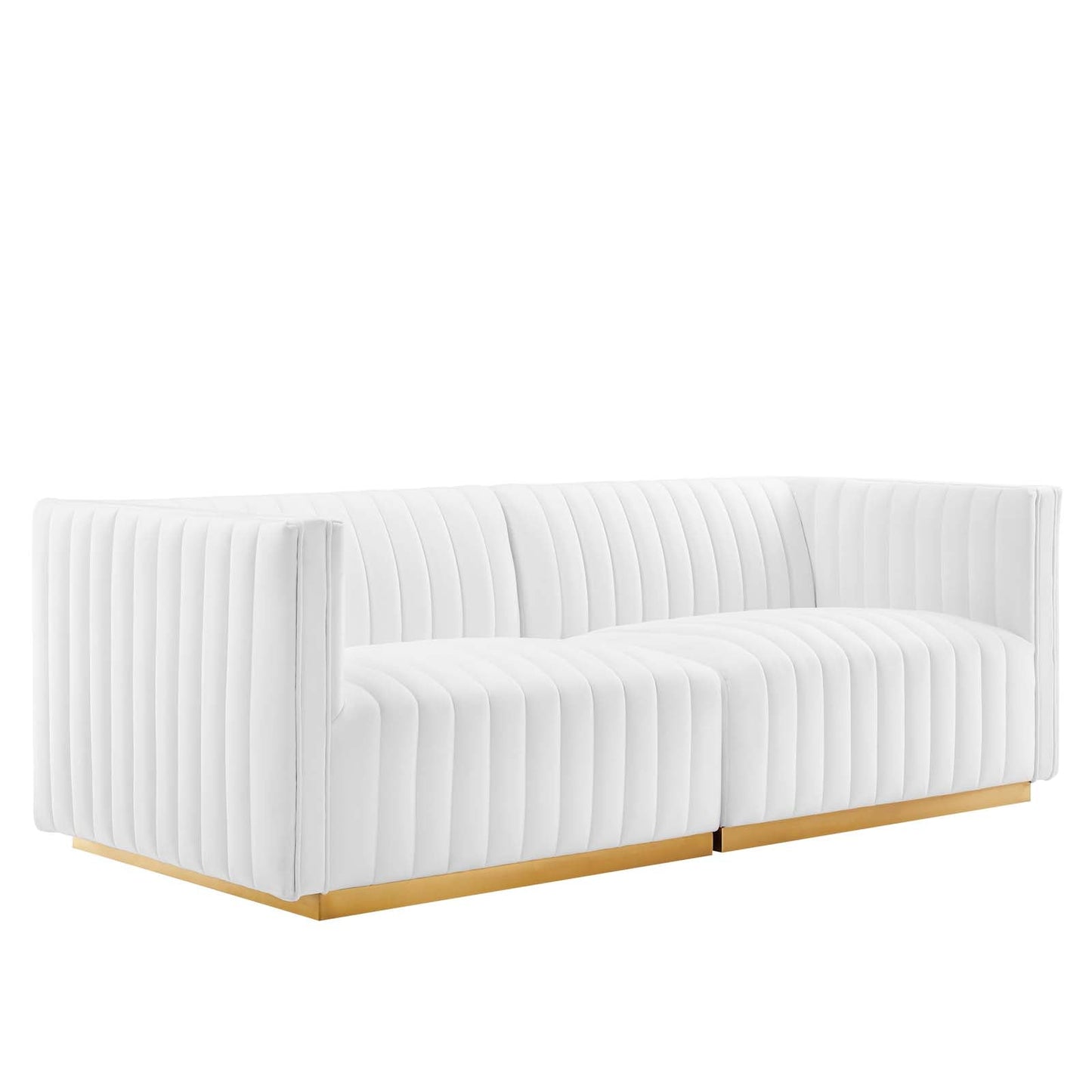 Conjure Channel Tufted Performance Velvet Loveseat By Modway - EEI-5842 | Loveseats - 5