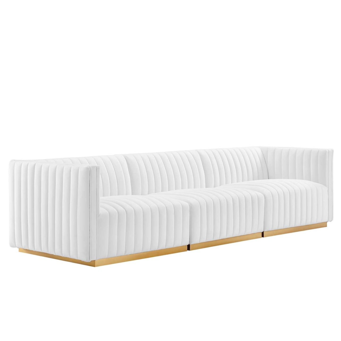 Conjure Channel Tufted Performance Velvet Sofa By Modway - EEI-5843 | Sofas - 5